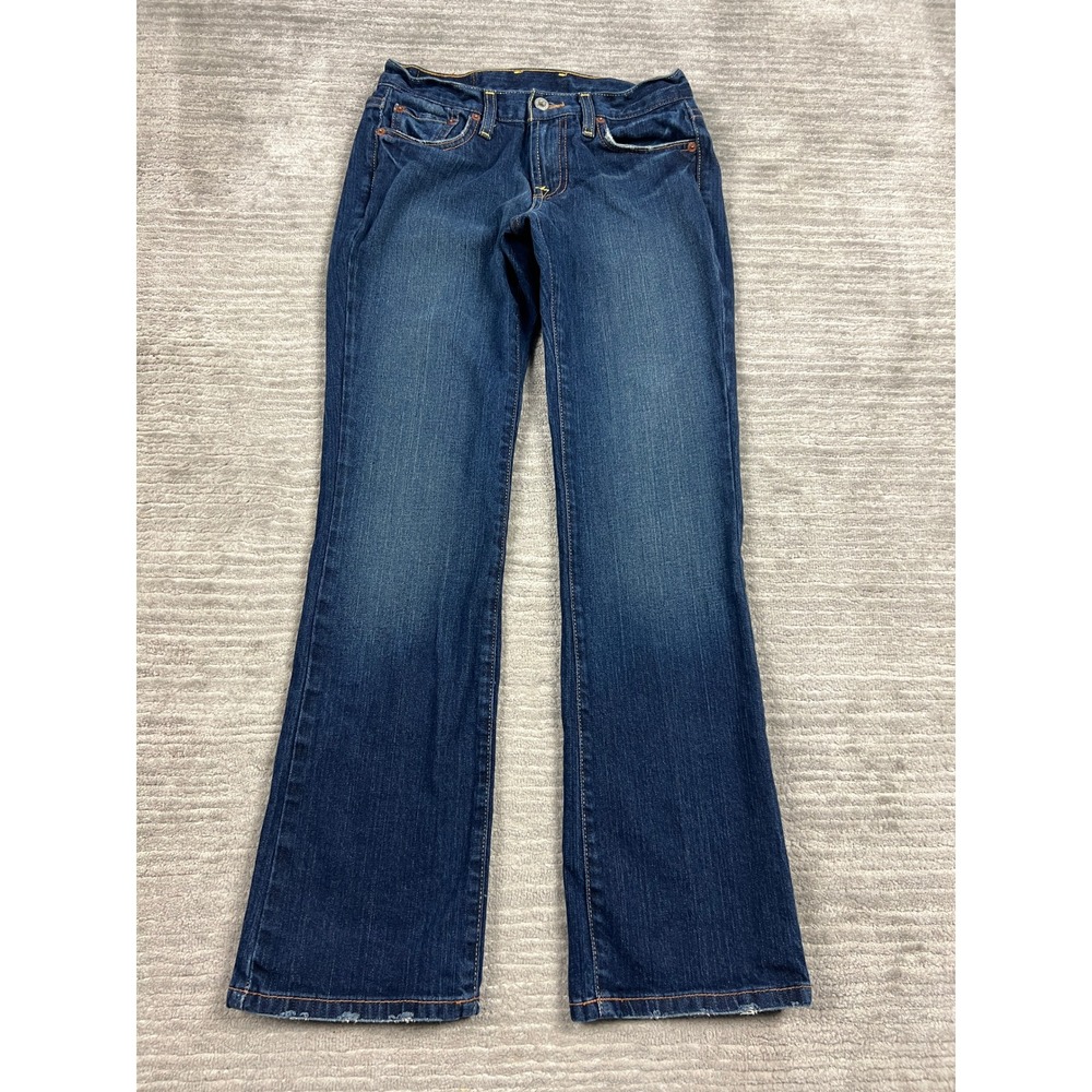 Lucky Brand Jeans Womens 2 26 Blue Retro Rider Bootcut Dark Wash Denim 7W10190